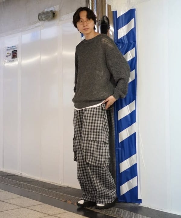 SUDOさんの「BEAMS WOMEN｜チェック カーゴ イージーパンツ」を使ったコーディネート