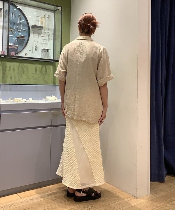 れいなさんの「BEAMS WOMEN｜ダブルブレスト ハーフスリーブ ジャケット」を使ったコーディネート