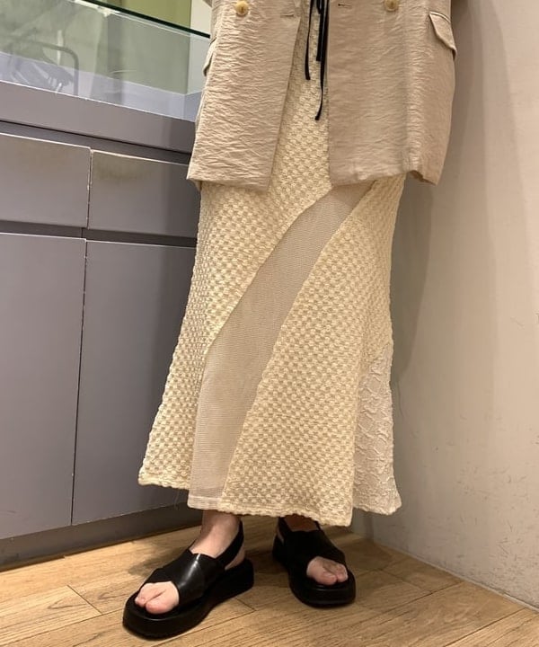 れいなさんの「BEAMS WOMEN｜ダブルブレスト ハーフスリーブ ジャケット」を使ったコーディネート