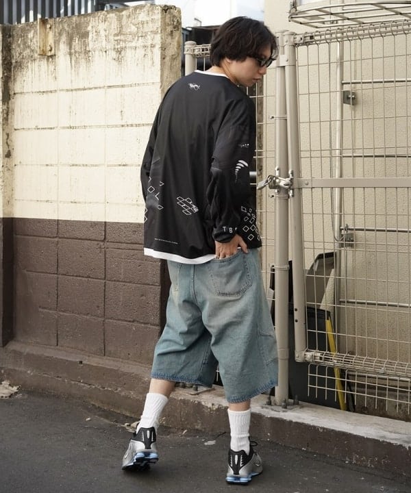 SUDOさんの「BEAMS WOMEN｜5ポケット クウォーターレングス ワイドデニム」を使ったコーディネート