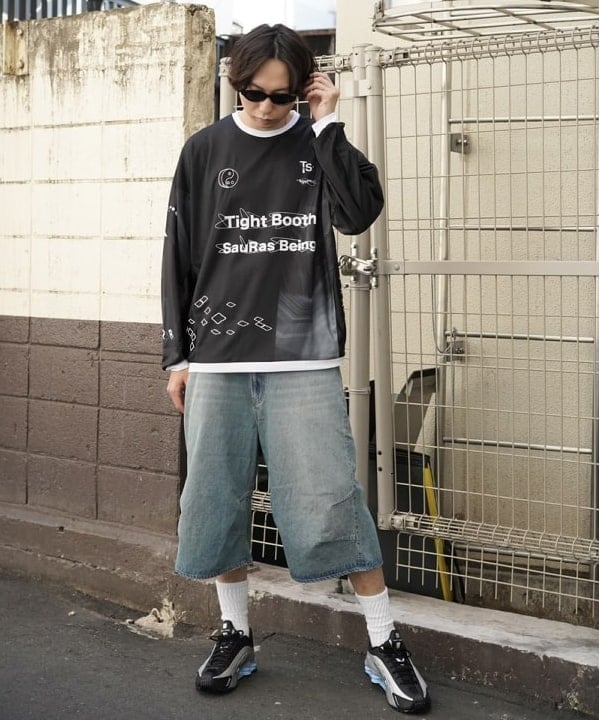 SUDOさんの「BEAMS WOMEN｜5ポケット クウォーターレングス ワイドデニム」を使ったコーディネート