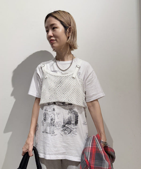 Kaoru Sakumaさんの「BEAMS WOMEN｜maturely / フィッシュ ネット タンクトップ」を使ったコーディネート