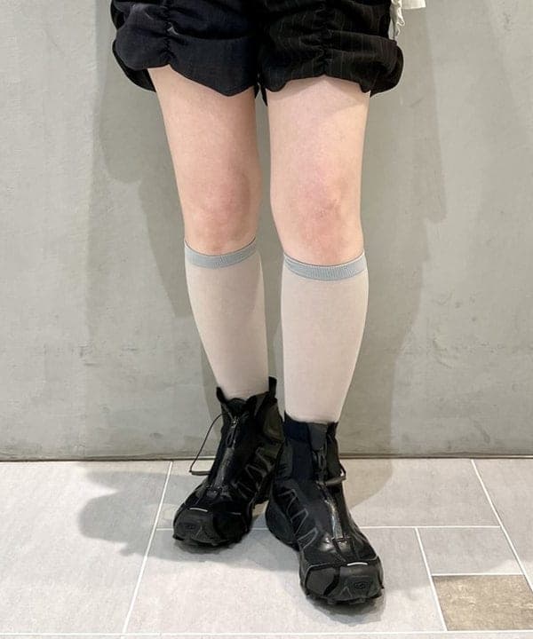 カタヤマ アヤさんの「BEAMS WOMEN｜シアー ハイソックス」を使ったコーディネート