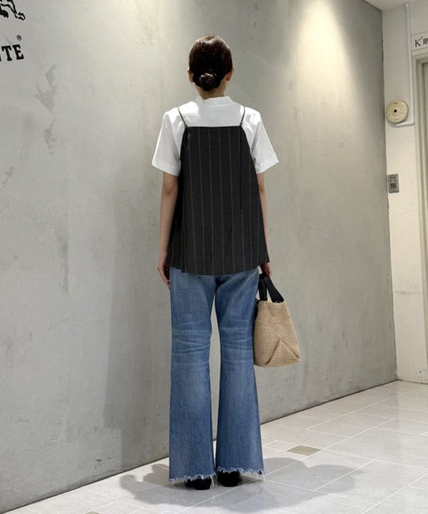 ヒライさんの「BEAMS WOMEN｜VIOLAd’ORO / SANDRO ラフィア 2WAY トートバッグ」を使ったコーディネート