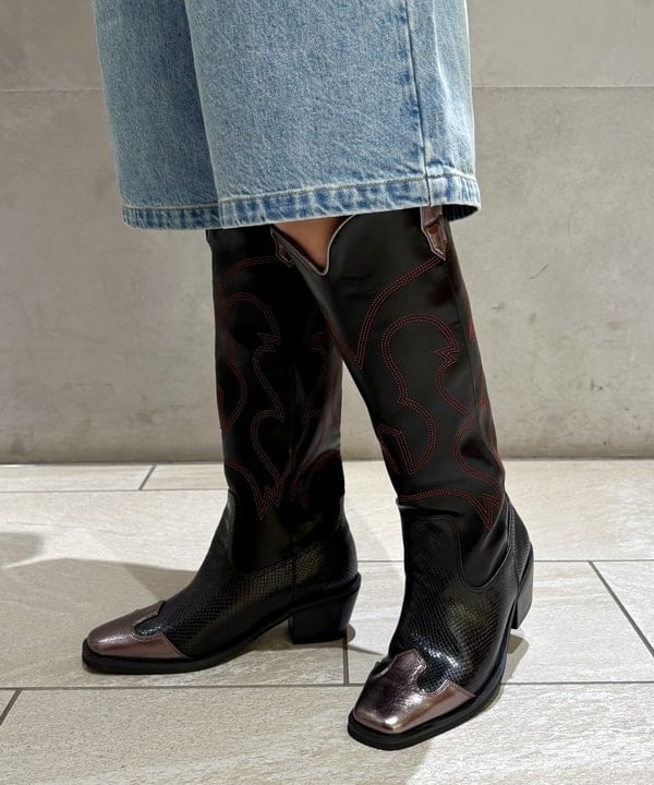 福田 まみさんの「BEAMS WOMEN｜ストレッチレース クルーネック Tシャツ」を使ったコーディネート