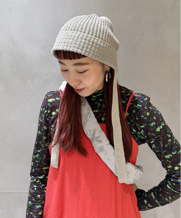 庭野 優紀さんの「BEAMS WOMEN｜バルーン キリカエ キャミ ワンピース」を使ったコーディネート