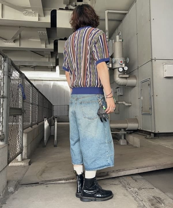 タマイユウトさんの「BEAMS WOMEN｜3D ストライプ ニット ポロシャツ」を使ったコーディネート