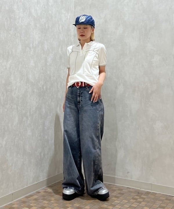 あさひさんの「BEAMS WOMEN｜オーバーダイ デニム パンツ」を使ったコーディネート