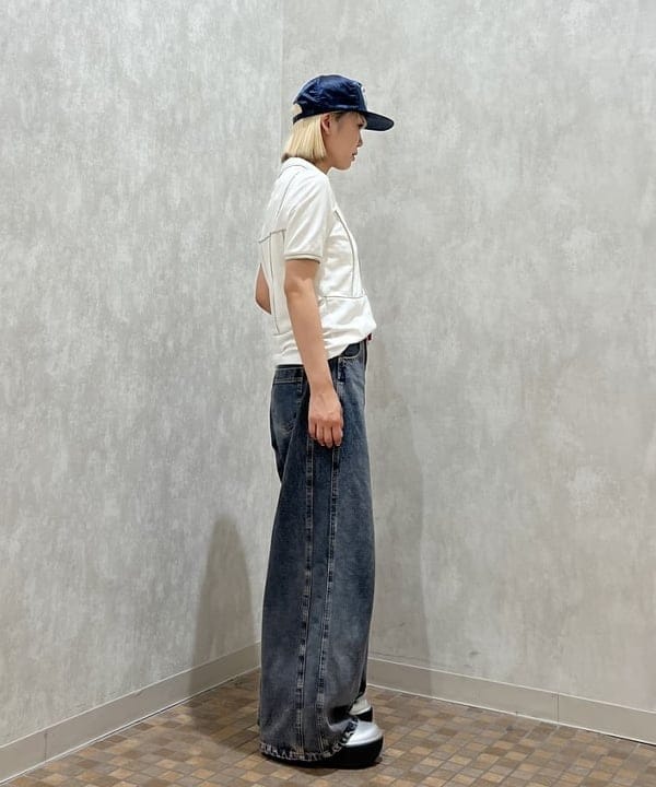 あさひさんの「BEAMS WOMEN｜オーバーダイ デニム パンツ」を使ったコーディネート