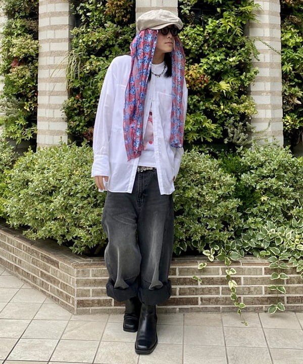 はるひむさんの「BEAMS WOMEN｜デニム バレル パンツ」を使ったコーディネート