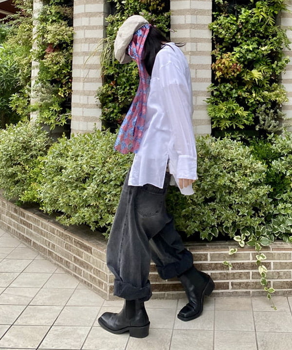 はるひむさんの「BEAMS WOMEN｜デニム バレル パンツ」を使ったコーディネート