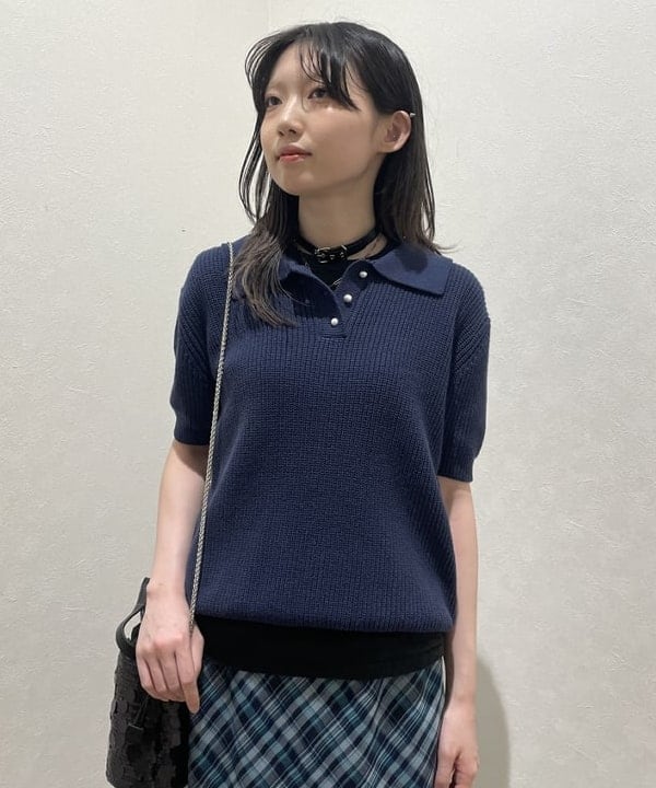 加歩さんの「BEAMS WOMEN｜チェック キリカエ マーメイド スカート」を使ったコーディネート