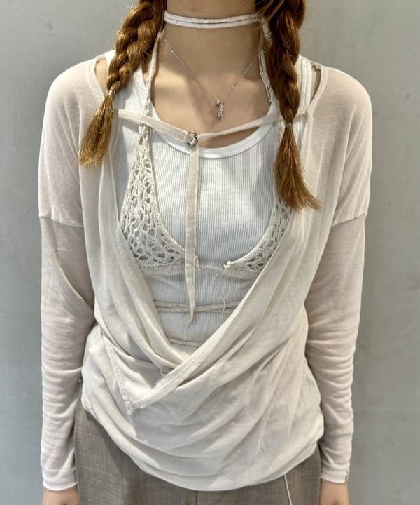 ナツハさんの「BEAMS WOMEN｜maturely / ディープ タック ワイド スラックス」を使ったコーディネート