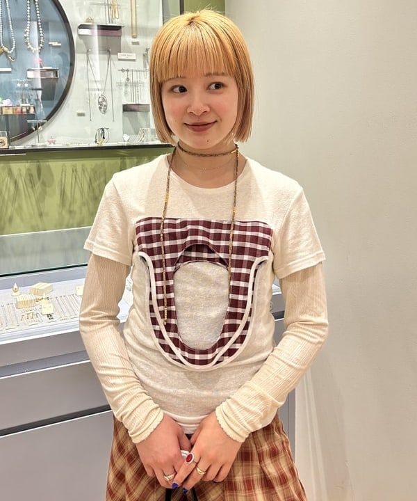 ナカノ アイさんの「BEAMS WOMEN｜チェック プリーツ スカート」を使ったコーディネート