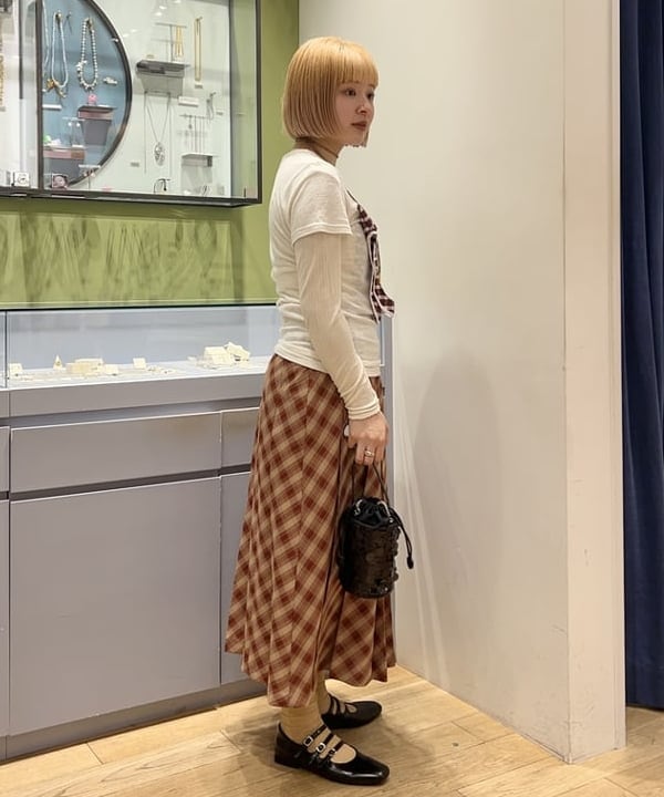 ナカノ アイさんの「BEAMS WOMEN｜チェック プリーツ スカート」を使ったコーディネート