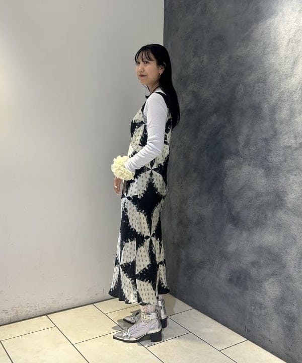 SAEさんの「BEAMS WOMEN｜テレコ リブ クルーネック トップス」を使ったコーディネート