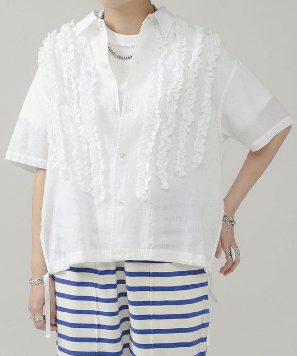 ミナミマリコさんの「BEAMS WOMEN｜2WAY レース バンダナ」を使ったコーディネート