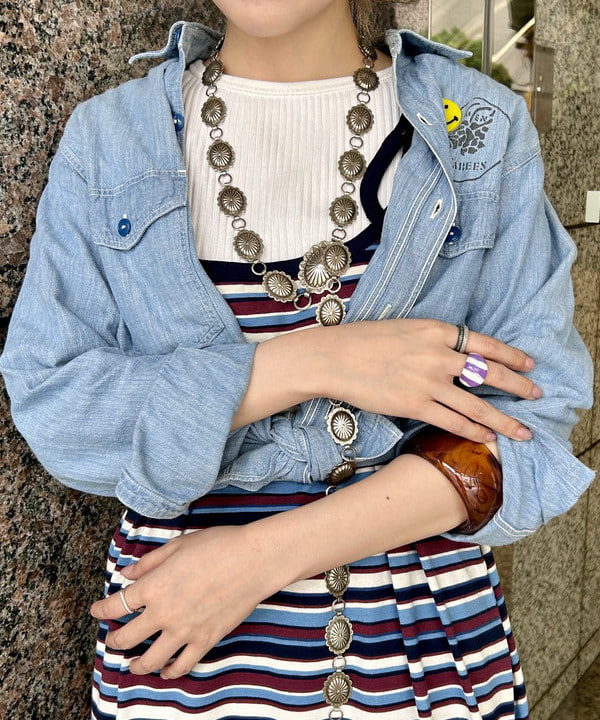 小原 もこさんの「BEAMS WOMEN｜マルチボーダー ワンピース」を使ったコーディネート