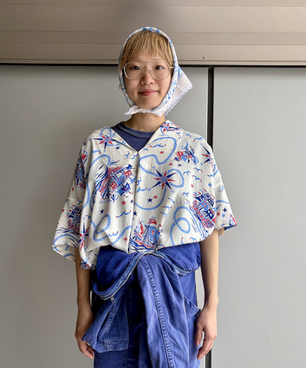 みりさんの「2WAY レース バンダナ」を使ったコーディネート