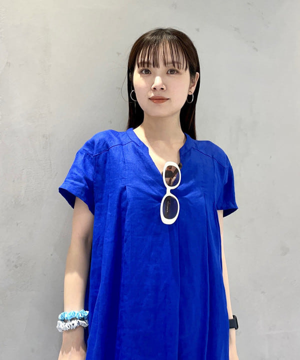 カタヤマ アヤさんの「BEAMS WOMEN｜ストライプ ジャカード ワイド パンツ」を使ったコーディネート