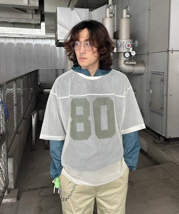 タマイユウトさんの「BEAMS WOMEN｜メッシュ プリント Tシャツ」を使ったコーディネート