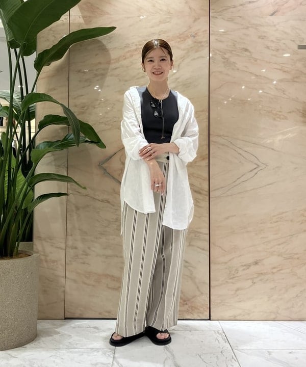 AONO SHIKAMAさんの「BEAMS WOMEN｜ビーチサイド シャツ .M」を使ったコーディネート