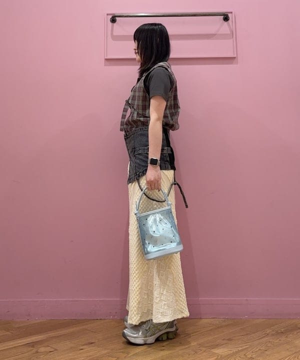 ケミオさんの「BEAMS WOMEN｜メッシュ シャイニー バッグ」を使ったコーディネート
