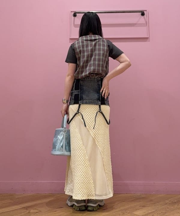 ケミオさんの「BEAMS WOMEN｜メッシュ シャイニー バッグ」を使ったコーディネート
