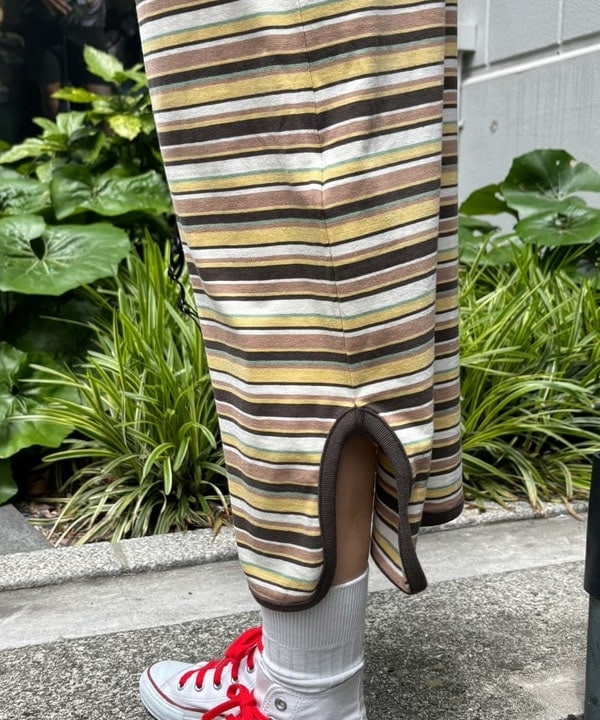 み　う　ちさんの「BEAMS WOMEN｜マルチボーダー ワンピース」を使ったコーディネート