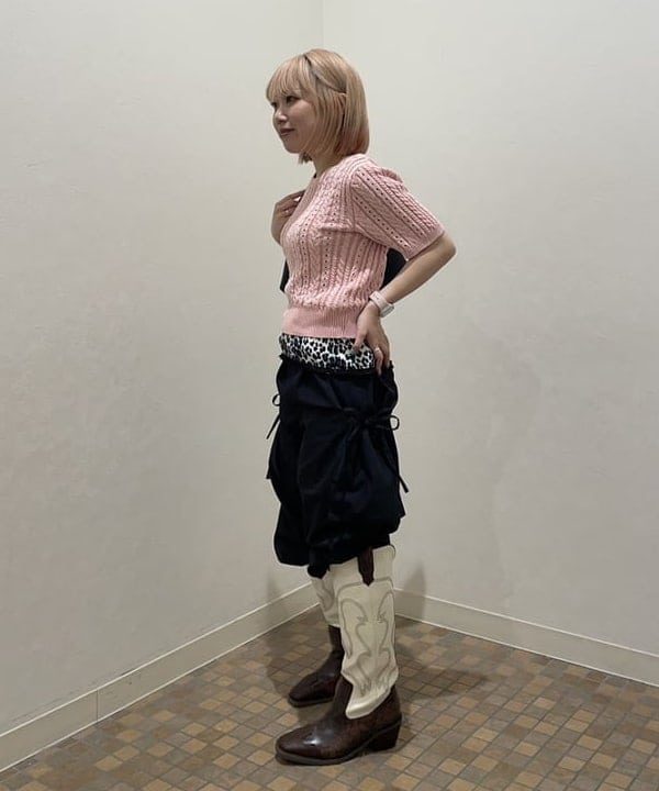 まゆちゃんさんの「BEAMS WOMEN｜ケーブル クルーネック ニット」を使ったコーディネート