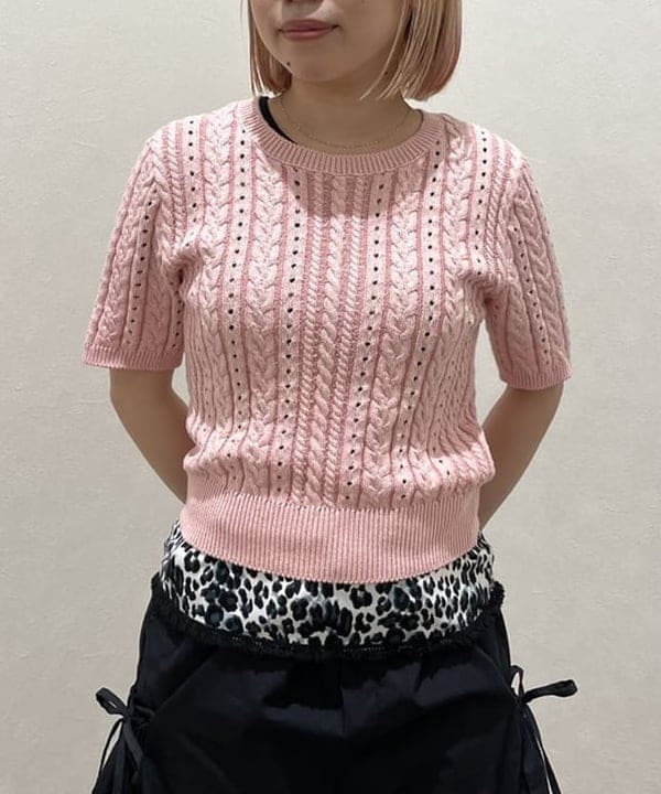 まゆちゃんさんの「BEAMS WOMEN｜ケーブル クルーネック ニット」を使ったコーディネート