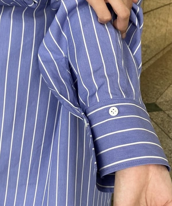 多田 日奈子さんの「BEAMS WOMEN｜バックオープン シャツワンピース」を使ったコーディネート