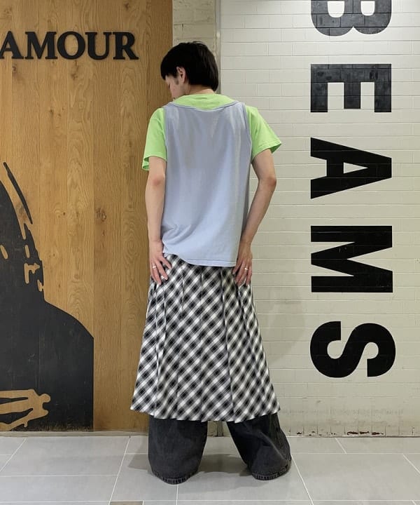 マツミヤさんの「BEAMS WOMEN｜【別注】Goodwear / タンクトップ」を使ったコーディネート