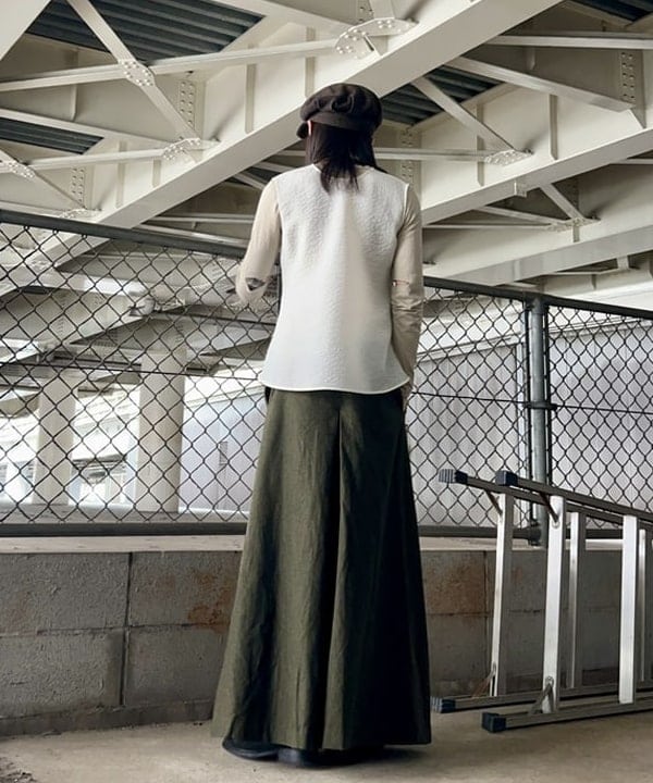 翔さんの「BEAMS WOMEN｜ジャカード バッグギャザー ノースリーブブラウス」を使ったコーディネート