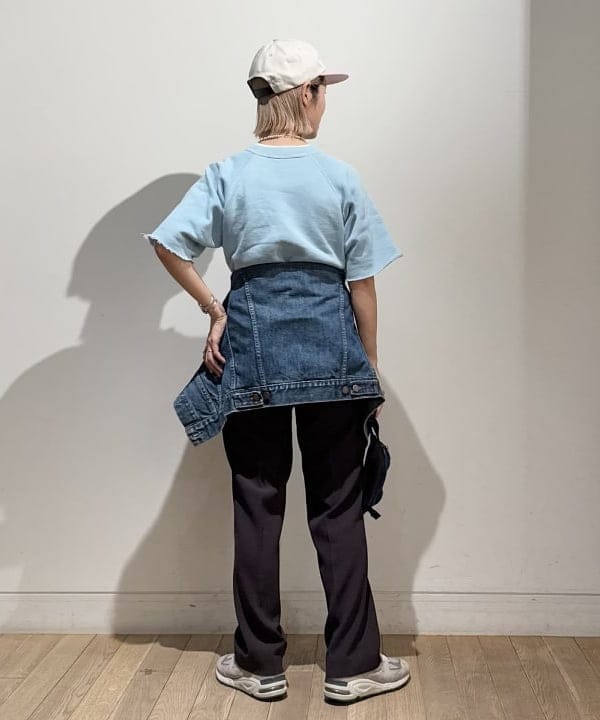Kaoru Sakumaさんの「BEAMS WOMEN｜【別注】Health Knit / ボーダー フライス 5分袖 Tシャツ」を使ったコーディネート