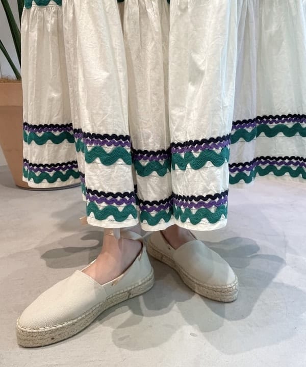 おのすさんの「BEAMS WOMEN｜レースアップ エスパドリーユ」を使ったコーディネート