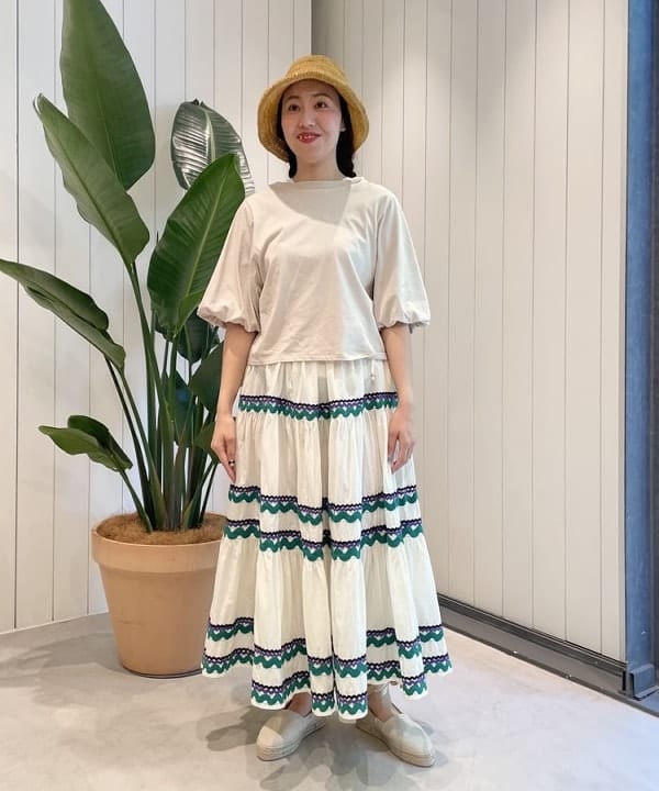 おのすさんの「BEAMS WOMEN｜レースアップ エスパドリーユ」を使ったコーディネート