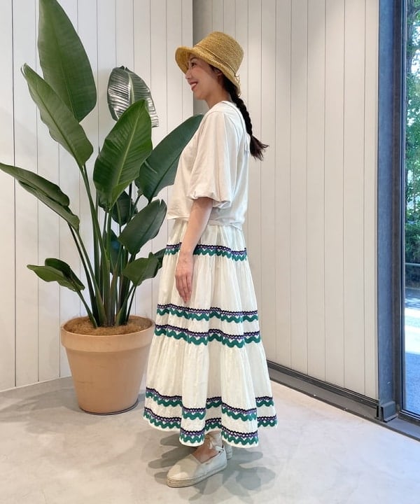 おのすさんの「BEAMS WOMEN｜レースアップ エスパドリーユ」を使ったコーディネート