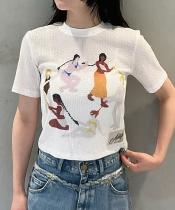 須賀さんの「BEAMS WOMEN｜メッシュ シャイニー バッグ」を使ったコーディネート