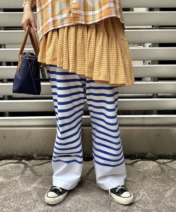 つぼさんの「BEAMS WOMEN｜チェック ショート シャツ」を使ったコーディネート