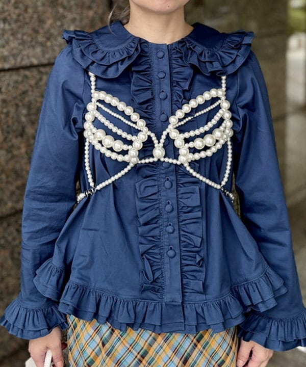 YABUさんの「BEAMS WOMEN｜チェック キリカエ マーメイド スカート」を使ったコーディネート