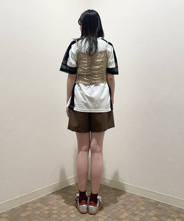 加歩さんの「BEAMS WOMEN｜1タック ショート パンツ」を使ったコーディネート