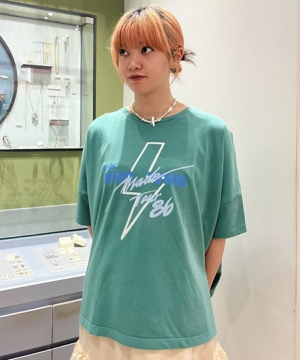 ゆいさんの「BEAMS WOMEN｜【別注】GOOD ROCK SPEED / BAND BIG Tシャツ」を使ったコーディネート