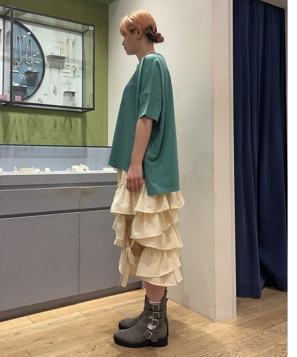 ゆいさんの「BEAMS WOMEN｜【別注】GOOD ROCK SPEED / BAND BIG Tシャツ」を使ったコーディネート