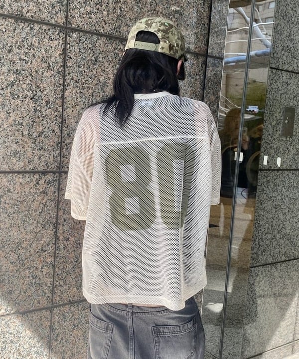 はるひむさんの「BEAMS WOMEN｜メッシュ プリント Tシャツ」を使ったコーディネート