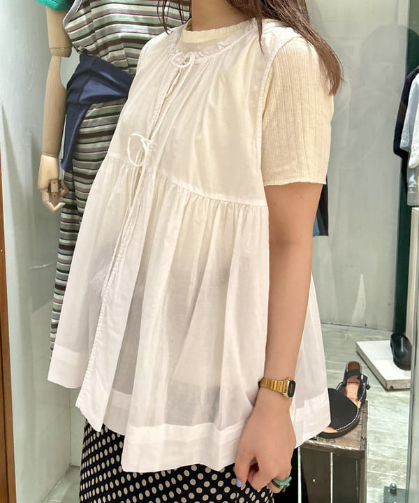 ナツハさんの「BEAMS WOMEN｜ジャガード リブ セーラー Tシャツ」を使ったコーディネート