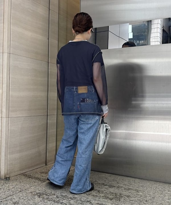 吉野 多恵さんの「BEAMS WOMEN｜ボーイ ベーシック Tシャツ」を使ったコーディネート