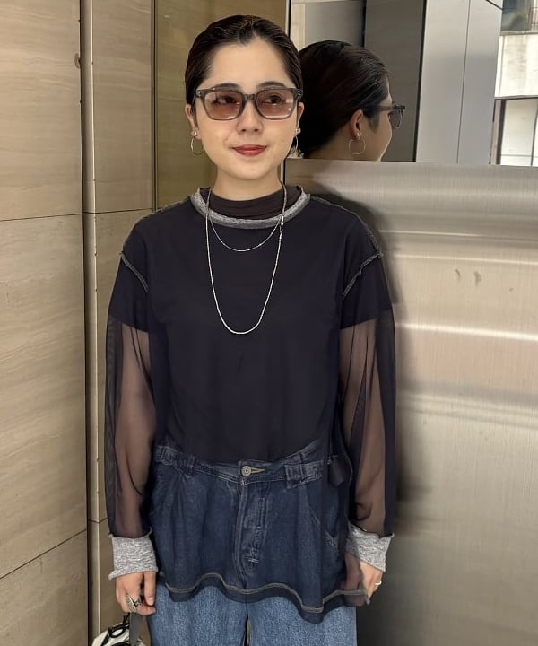 吉野 多恵さんの「BEAMS WOMEN｜ボーイ ベーシック Tシャツ」を使ったコーディネート