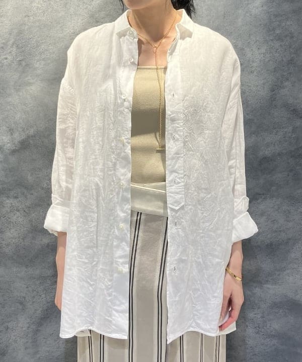 nodokaさんの「BEAMS WOMEN｜【別注】スタイリスト佐藤佳菜子 × SLOANE / ミラノ リブ タンクトップ」を使ったコーディネート