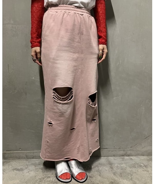 シマダリツコさんの「BEAMS WOMEN｜ストレッチレース クルーネック Tシャツ」を使ったコーディネート